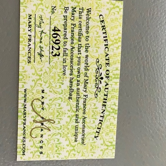 Mary Frances authentic and unique handbag color pearl - Picture 11 of 11